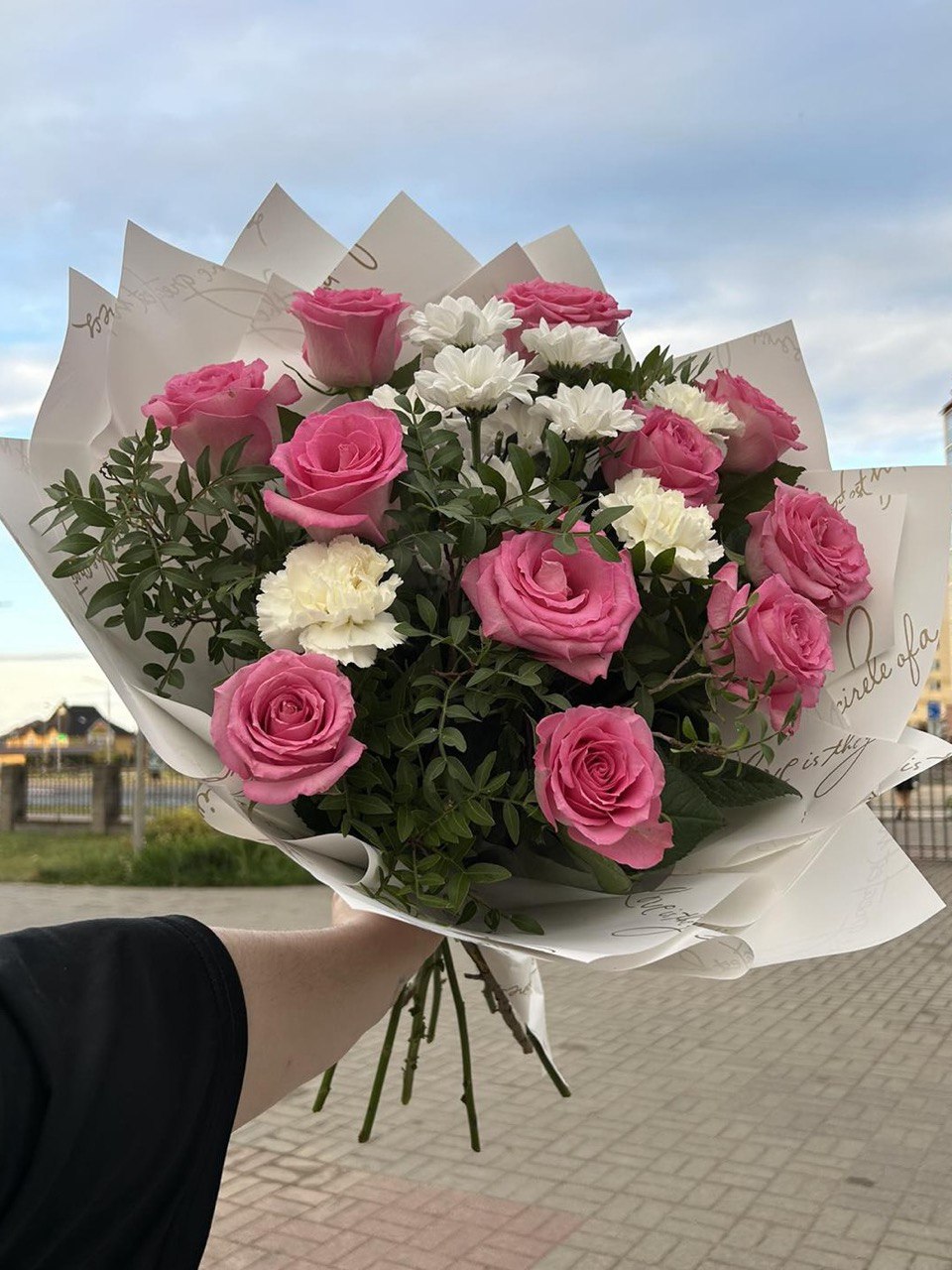 Букет "Розовые розы 11"